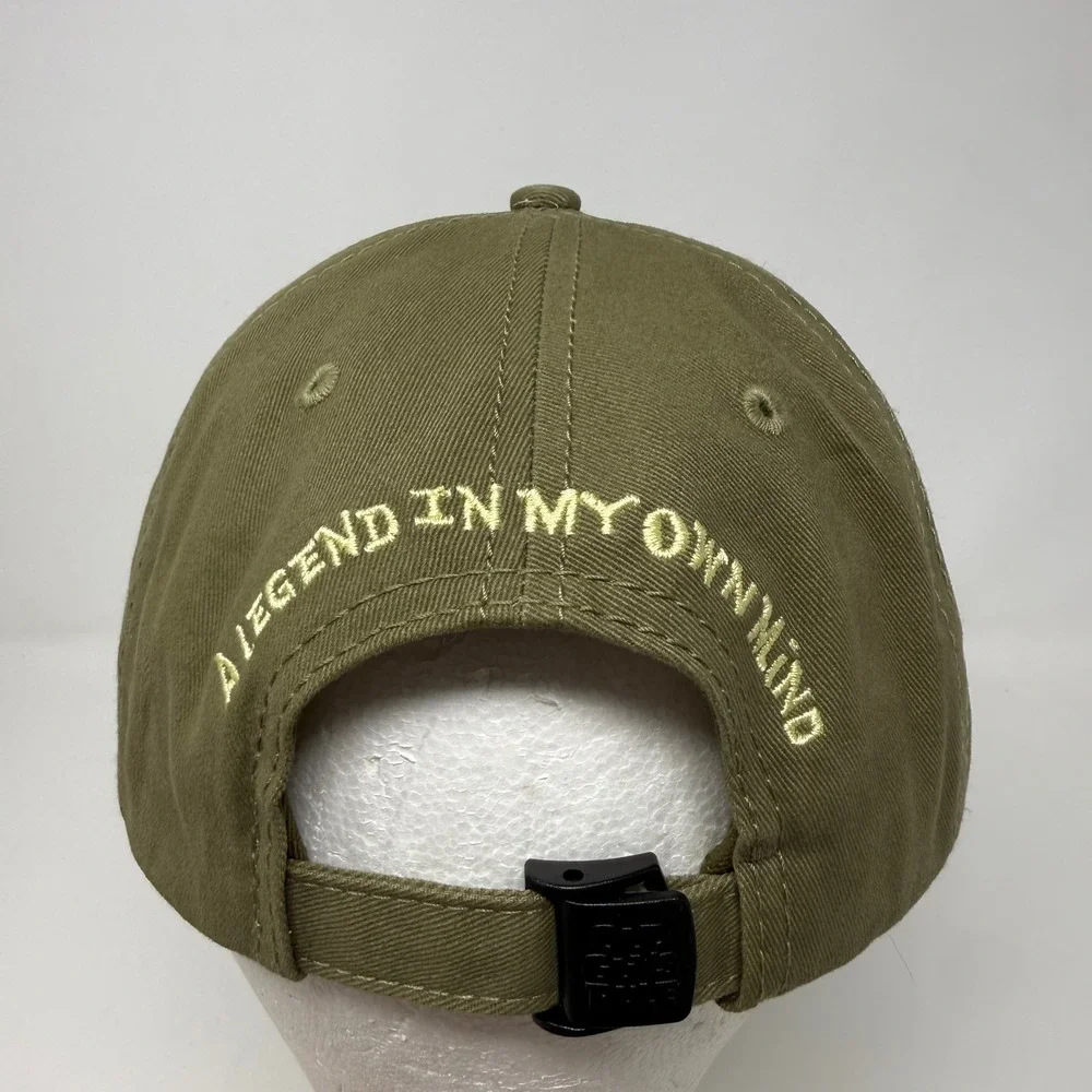 Old Guys Rule Living Legend Olive Green Cotton Adjustable Strapback Baseball Hat